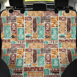 Tropical Tiki Pattern Print Pet Car Back Seat Cover