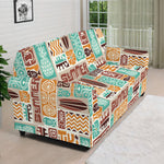 Tropical Tiki Pattern Print Sofa Cover