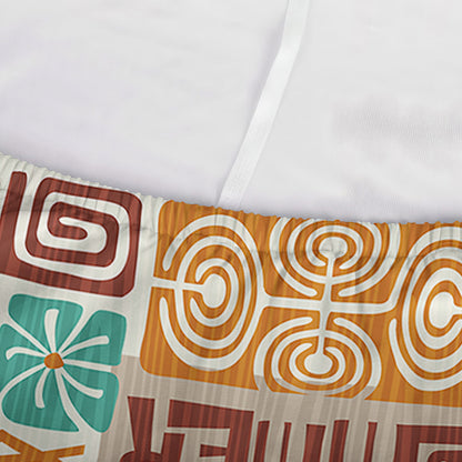 Tropical Tiki Pattern Print Sofa Cover