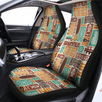 Tropical Tiki Pattern Print Universal Fit Car Seat Covers