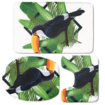 Tropical Toco  Toucan Print 3 Piece Bath Mat Set