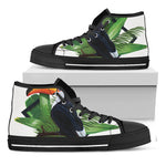 Tropical Toco  Toucan Print Black High Top Shoes