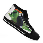 Tropical Toco  Toucan Print Black High Top Shoes