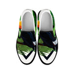 Tropical Toco  Toucan Print Black Slip On Shoes