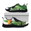 Tropical Toco Toucan Print Black Running Shoes