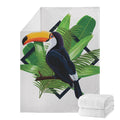Tropical Toco Toucan Print Blanket