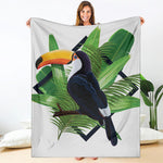 Tropical Toco  Toucan Print Blanket