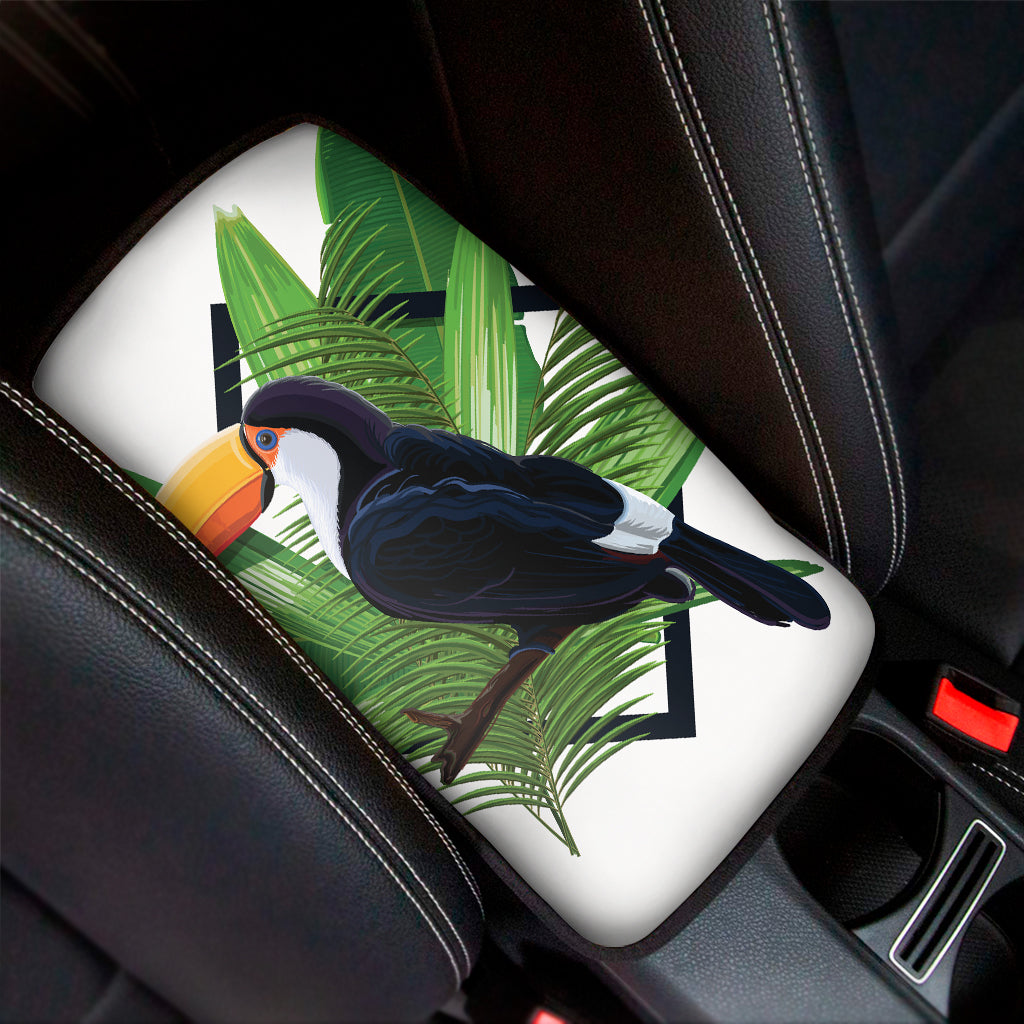 Tropical Toco  Toucan Print Car Center Console Cover