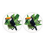 Tropical Toco  Toucan Print Car Coasters