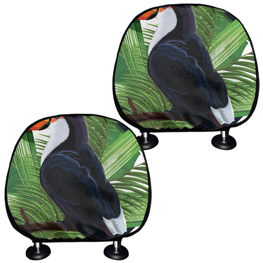Tropical Toco  Toucan Print Car Headrest Covers