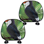 Tropical Toco  Toucan Print Car Headrest Covers