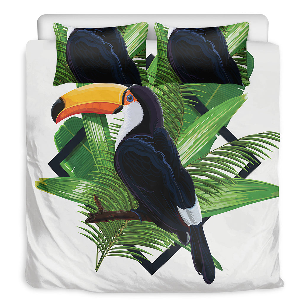 Tropical Toco  Toucan Print Duvet Cover Bedding Set