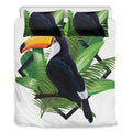 Tropical Toco Toucan Print Duvet Cover Bedding Set