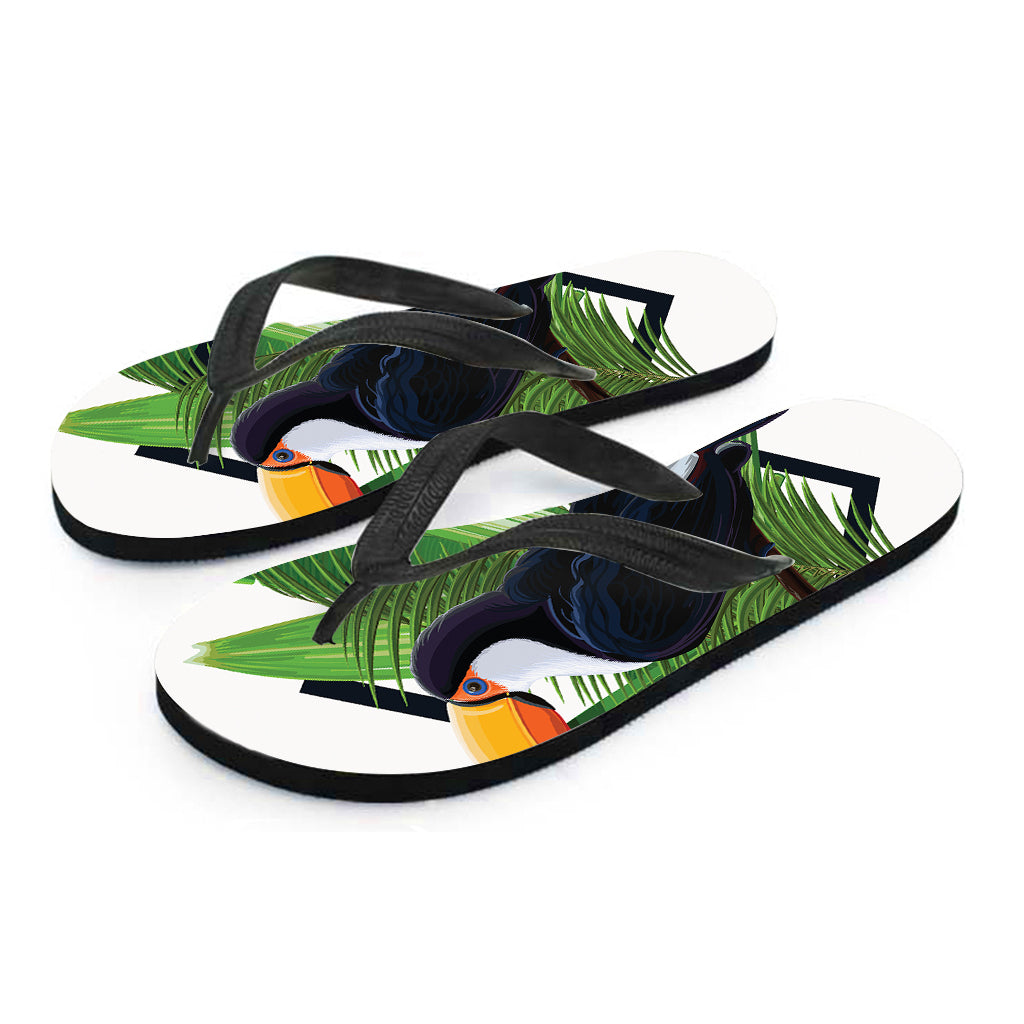 Tropical Toco  Toucan Print Flip Flops