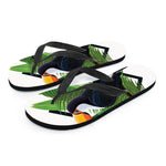 Tropical Toco  Toucan Print Flip Flops