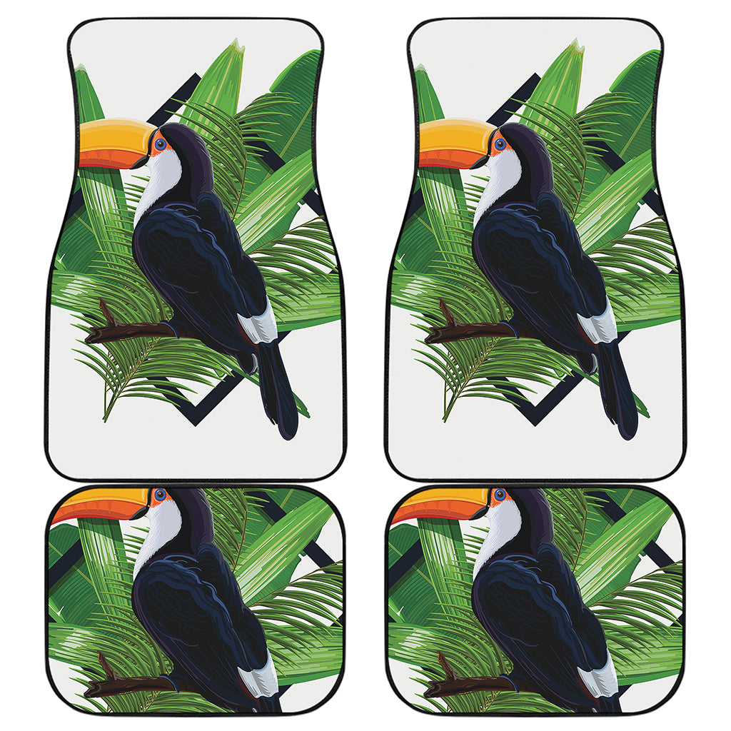 Tropical Toco  Toucan Print Front and Back Car Floor Mats