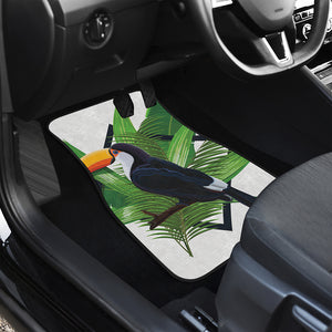 Tropical Toco  Toucan Print Front and Back Car Floor Mats