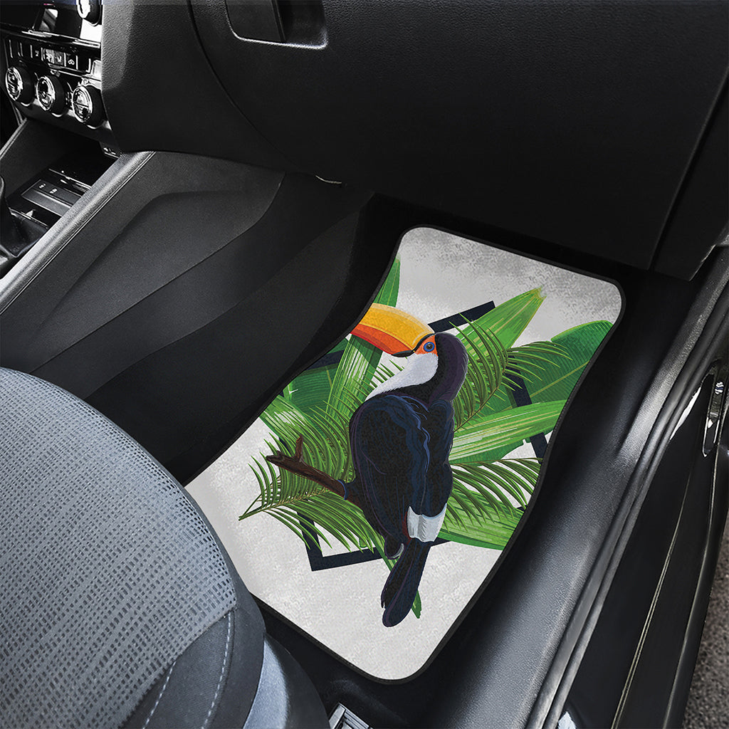 Tropical Toco  Toucan Print Front and Back Car Floor Mats