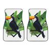 Tropical Toco  Toucan Print Front Car Floor Mats