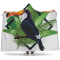 Tropical Toco Toucan Print Hooded Blanket