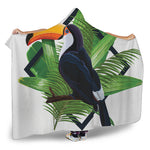 Tropical Toco  Toucan Print Hooded Blanket