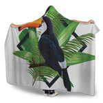 Tropical Toco  Toucan Print Hooded Blanket