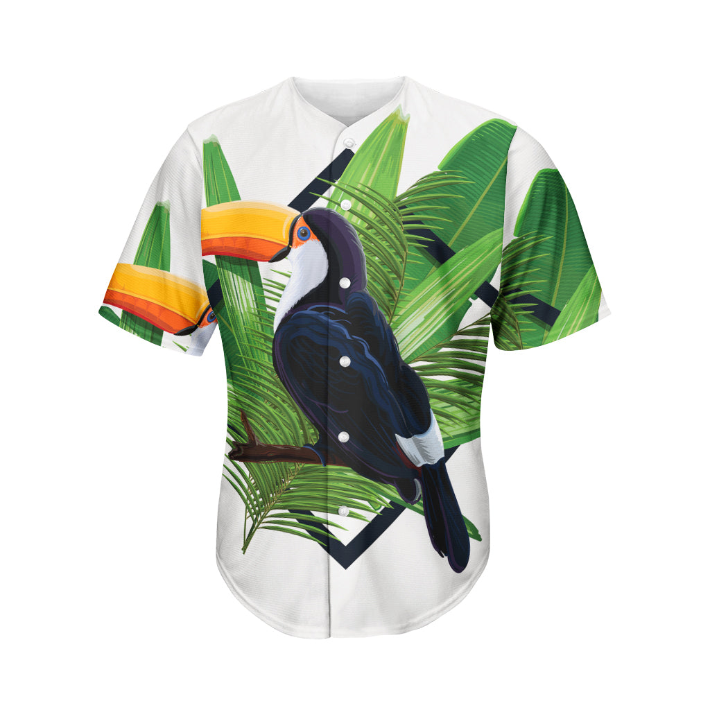 Tropical Toco  Toucan Print Men's Baseball Jersey