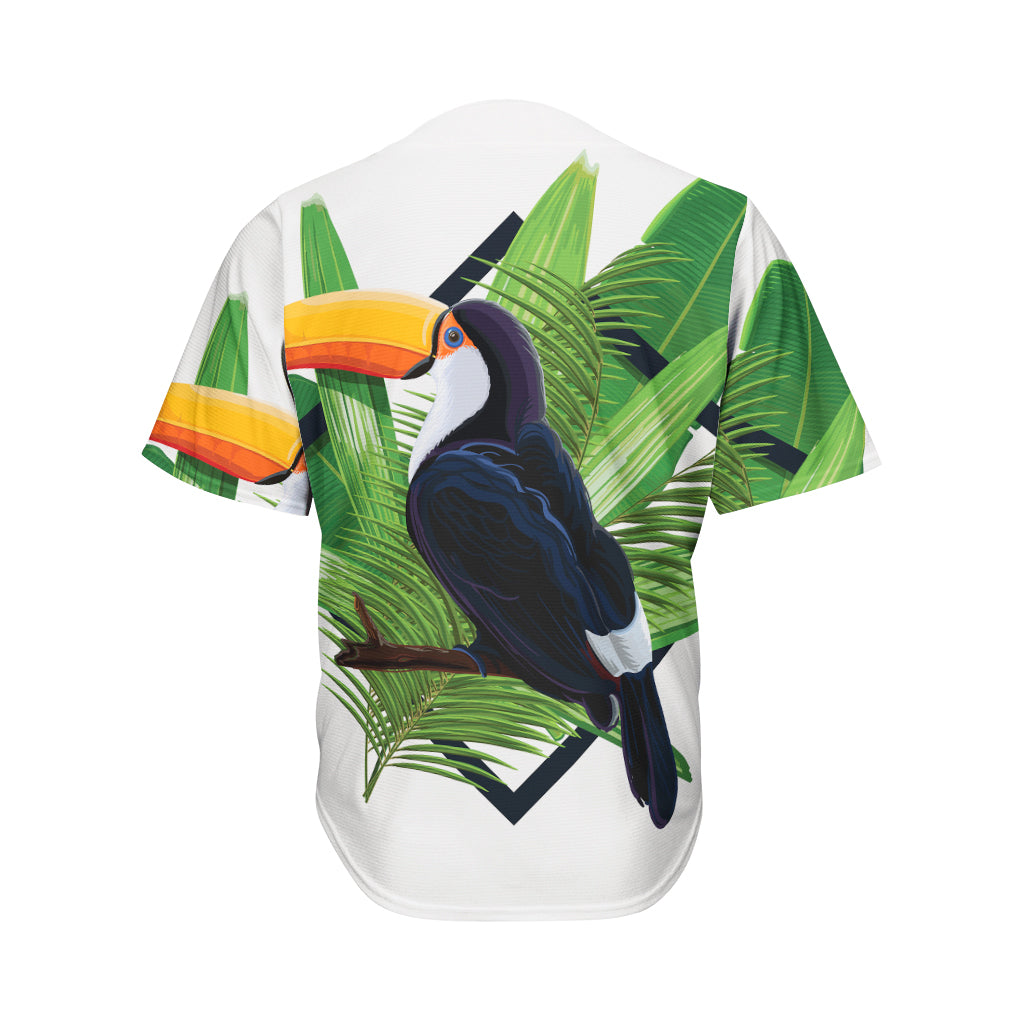 Tropical Toco  Toucan Print Men's Baseball Jersey