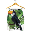 Tropical Toco Toucan Print Men's Shorts