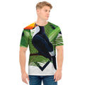 Tropical Toco Toucan Print Men's T-Shirt