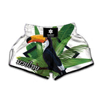 Tropical Toco  Toucan Print Muay Thai Boxing Shorts