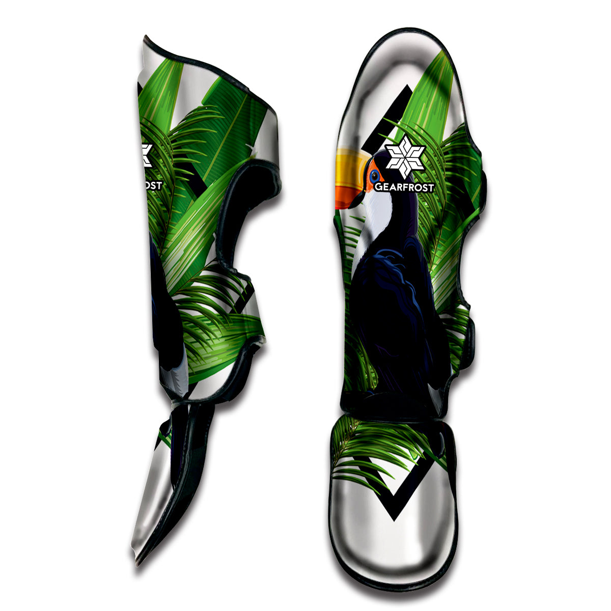 Tropical Toco  Toucan Print Muay Thai Shin Guard