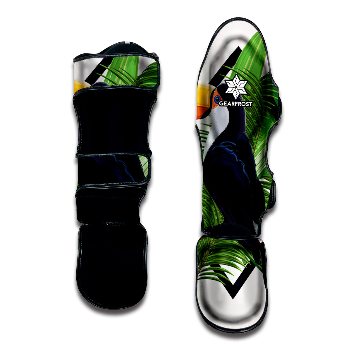 Tropical Toco  Toucan Print Muay Thai Shin Guard