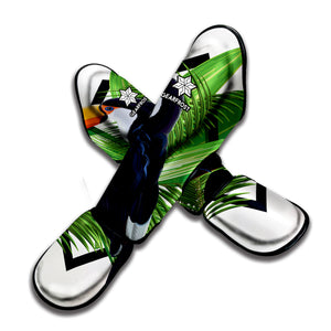 Tropical Toco  Toucan Print Muay Thai Shin Guard