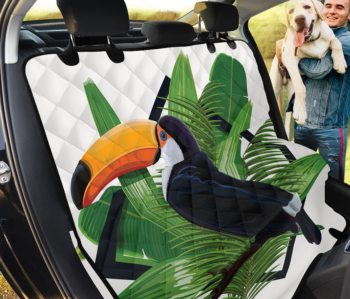 Tropical Toco  Toucan Print Pet Car Back Seat Cover
