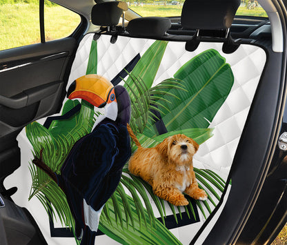 Tropical Toco  Toucan Print Pet Car Back Seat Cover