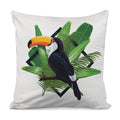Tropical Toco Toucan Print Pillow Cover