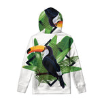 Tropical Toco  Toucan Print Pullover Hoodie