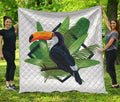 Tropical Toco Toucan Print Quilt