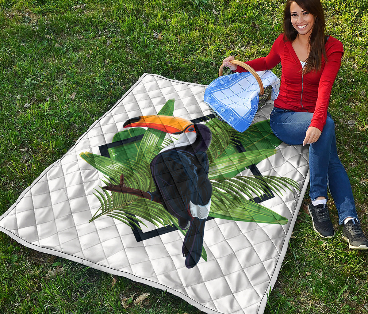 Tropical Toco  Toucan Print Quilt