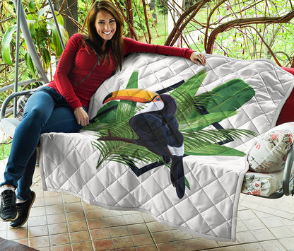 Tropical Toco  Toucan Print Quilt