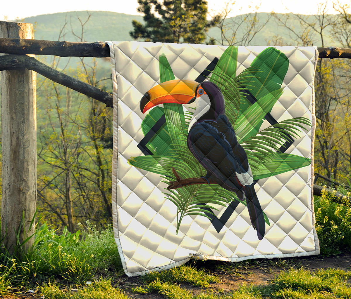 Tropical Toco  Toucan Print Quilt