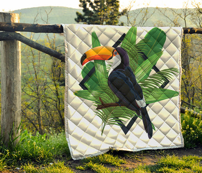 Tropical Toco  Toucan Print Quilt