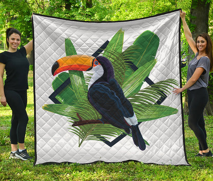 Tropical Toco  Toucan Print Quilt