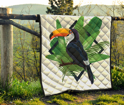Tropical Toco  Toucan Print Quilt