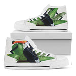 Tropical Toco  Toucan Print White High Top Shoes