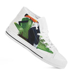 Tropical Toco  Toucan Print White High Top Shoes