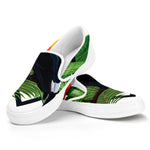 Tropical Toco  Toucan Print White Slip On Shoes
