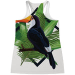 Tropical Toco  Toucan Print Women's Racerback Tank Top