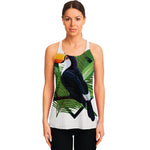 Tropical Toco  Toucan Print Women's Racerback Tank Top